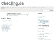 Tablet Screenshot of cheating.de